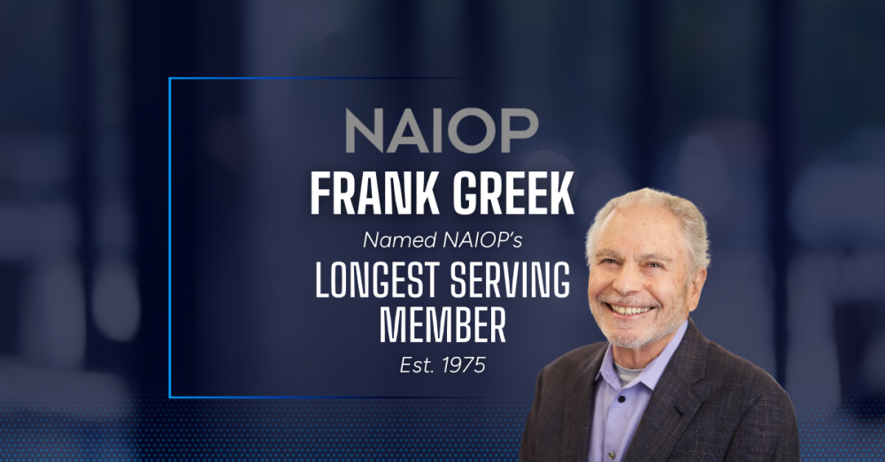 Frank Greek Named NAIOP’s Longest Serving Member