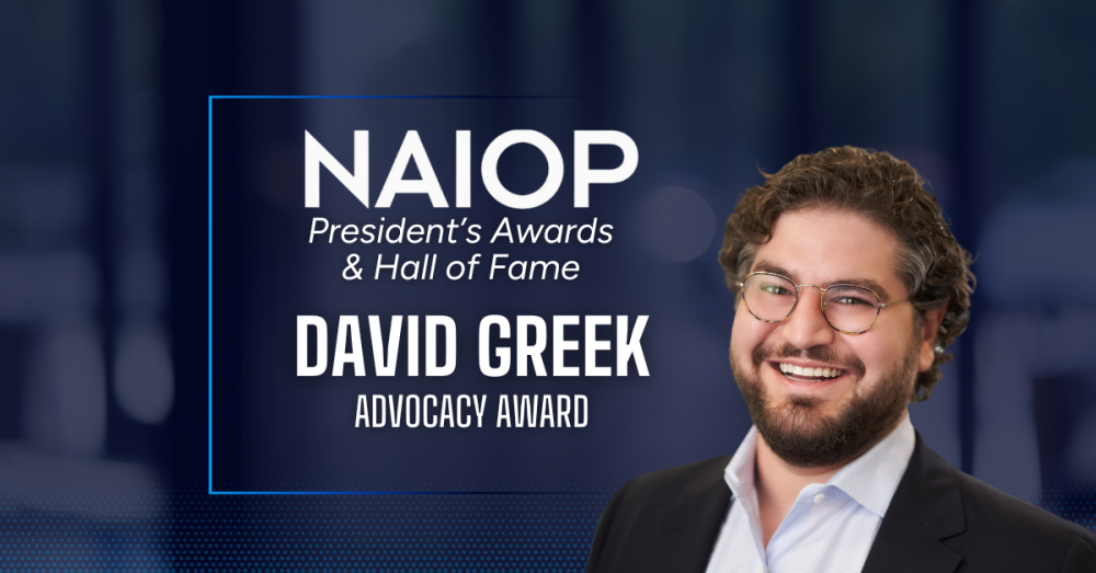 David Greek Recognized by NAIOP NJ with Advocacy Award