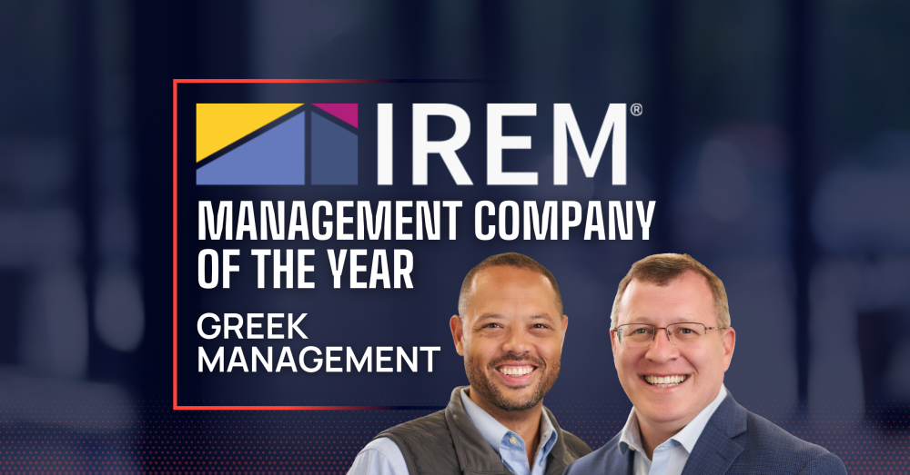 Greek Management — IREM’s Management Company of the Year